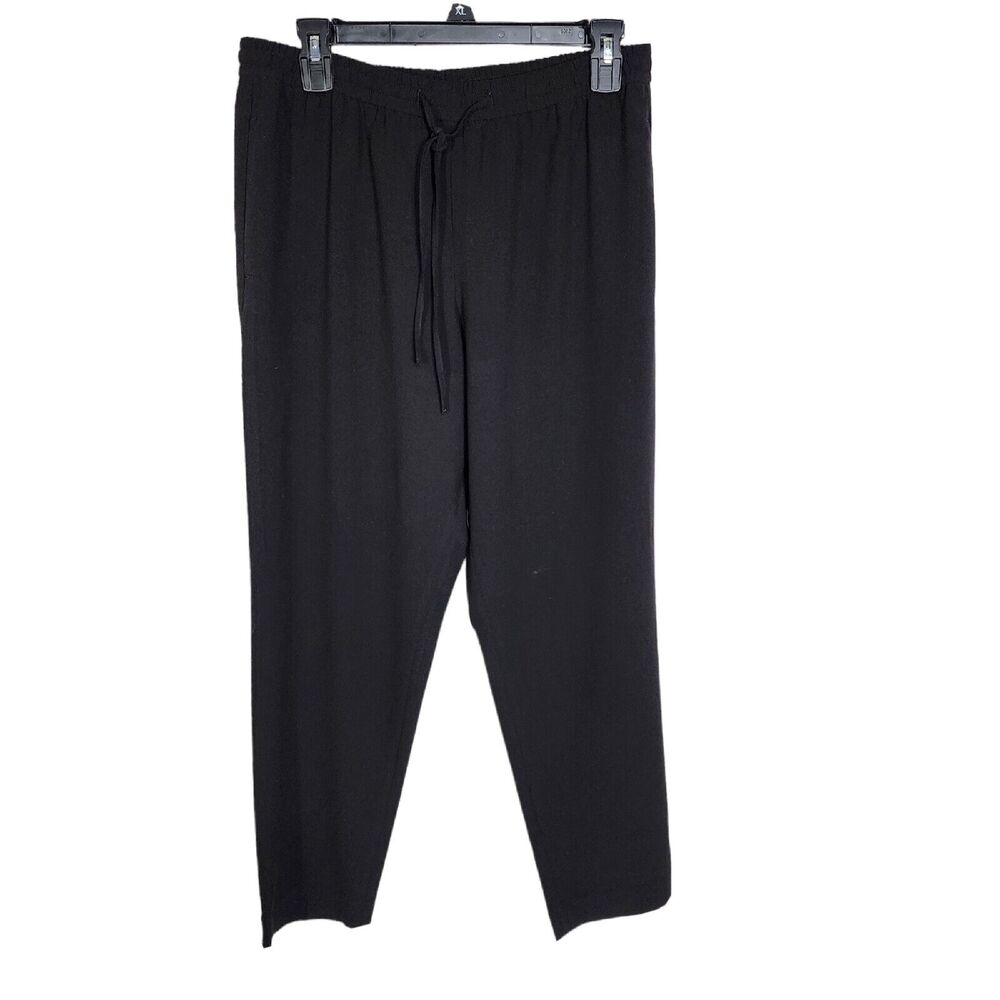 Talbots Petites Women's Pants Size MP Drawstring Tapered Pull On Elastic Waist